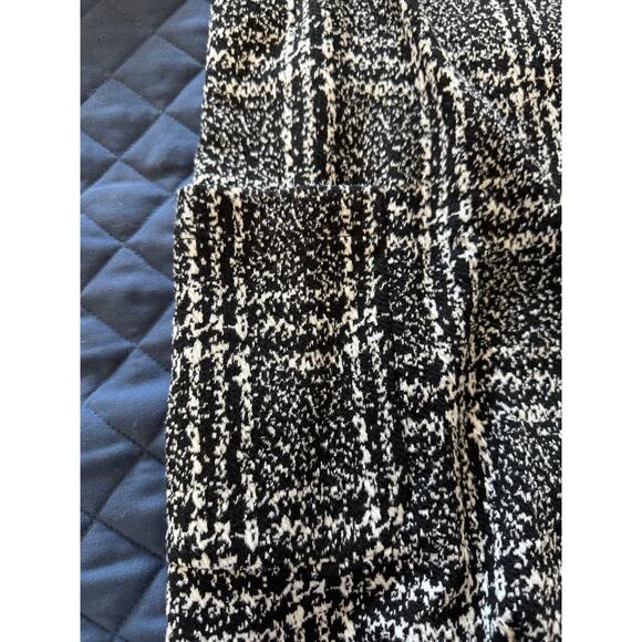 Stella Luce Black & White Plaid Knit Coatigan – Size L - Picture 5 of 5